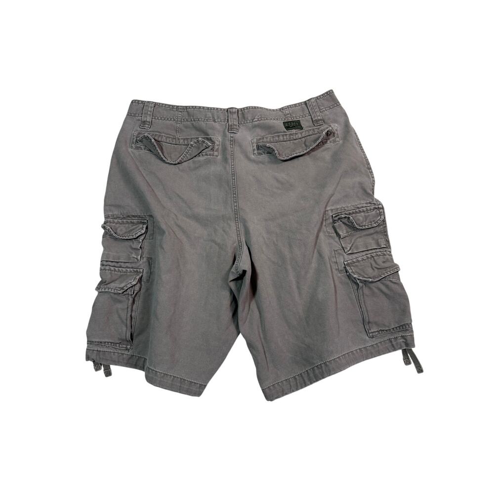 Vintage Y2K Old Navy Cargo Shorts Men's 38 Tan Zip Pockets 2004
